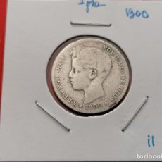 Monedas de España: MONEDA 1 PESETA, 1900 ,PLATA 835, 5 GR,. Lote 265555839