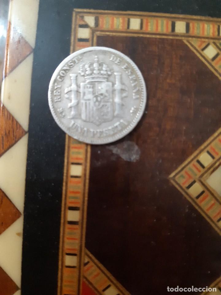 Monedas de Espa&ntilde;a: Peseta alfonso 12 - Foto 2