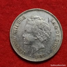 Monedas de España: MONEDA 5 PESETAS 1893 ALFONSO XIII ESTRELLAS VISIBLES 18 93 DURO PLATA MBC+ ORIGINAL D2885