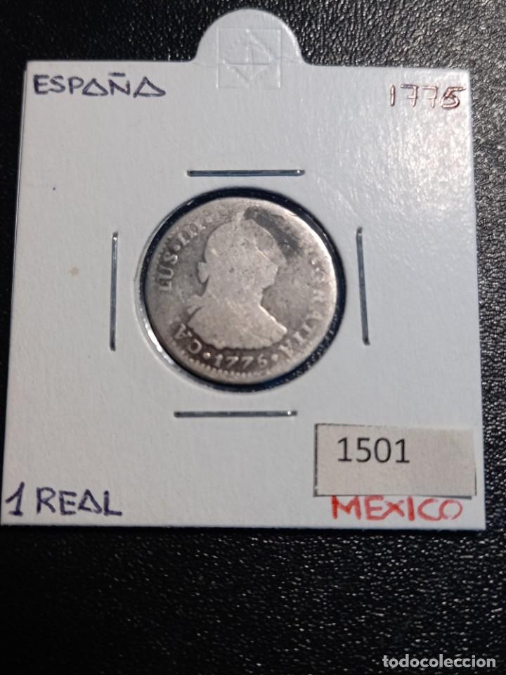 Monedas de Espa&ntilde;a: Espa&ntilde;a 1 real 1775 ceca M&eacute;xico - Foto 1
