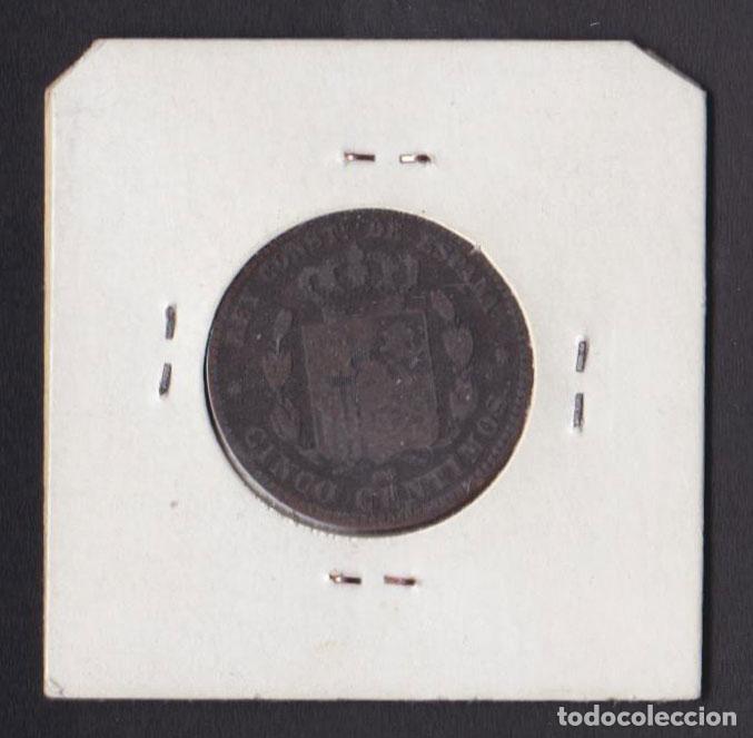 Monedas de Espa&ntilde;a: ALFONSO XII - 5 CENTIMOS - 1878 - Foto 2