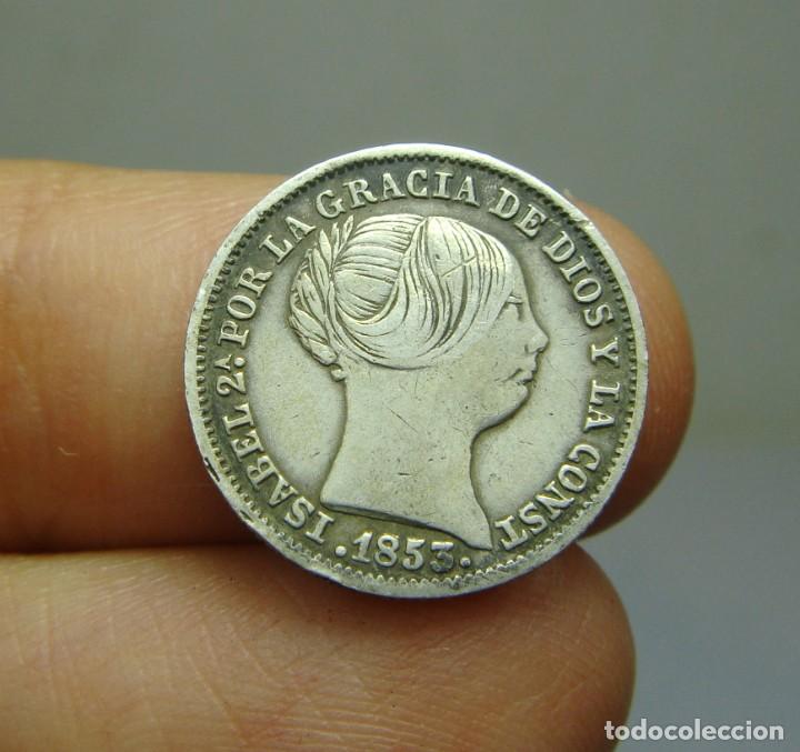 Monedas de Espa&ntilde;a: 1 Real. Plata. Isabel II. Madrid - 1853 - Foto 1