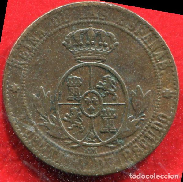 Monedas de Espa&ntilde;a: 1 CENTIMO DE ESCUDO - ISABEL II - 1868 BARCELONA - Foto 2