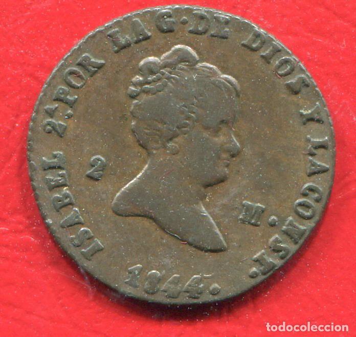 Monedas de Espa&ntilde;a: 2 MARAVEDIS - ISABEL II - SEGOVIA 1844 - Foto 1