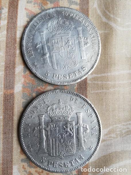 Monedas de Espa&ntilde;a: Moneda de 5 pesetas - Foto 2