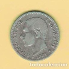 Monedas de España: ALFONSO XII 50 CÉNTIMOS MADRID MSM 1881 M38