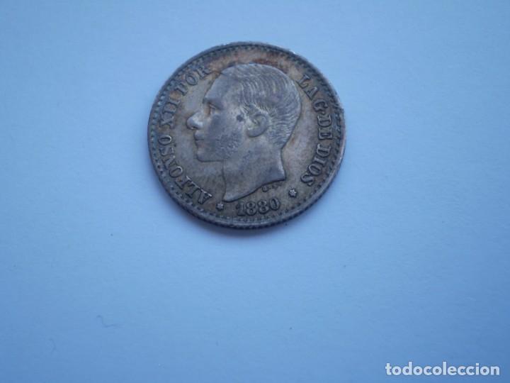 Monedas de Espa&ntilde;a: 9SCE14 Espa&ntilde;a 1880 MSM 50 centimos - Foto 2