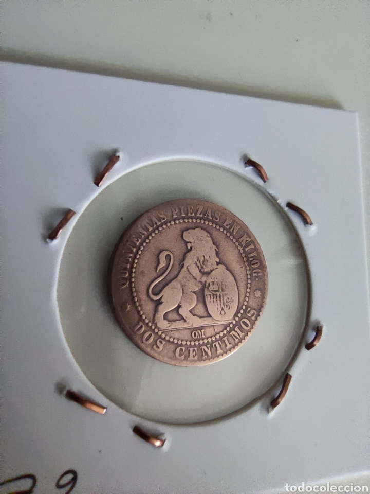 Monedas de Espa&ntilde;a: 2 CTS Rep&uacute;blica 1870 - Foto 2