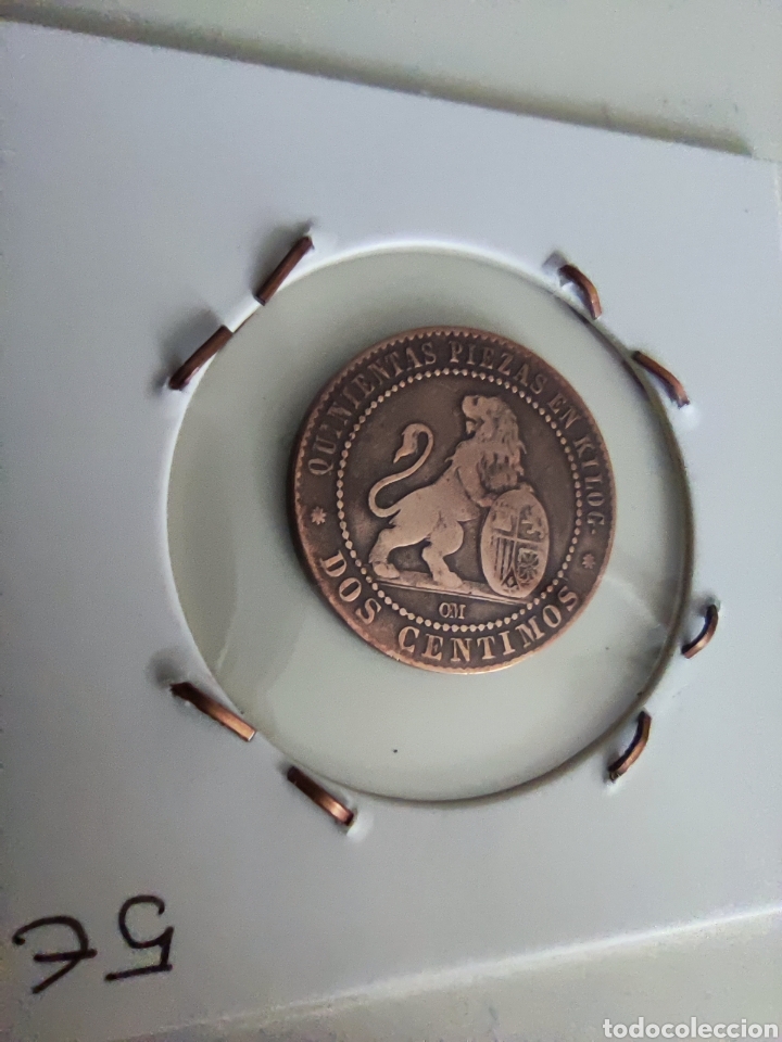 Monedas de Espa&ntilde;a: 2 CTS Rep&uacute;blica 1870 - Foto 2