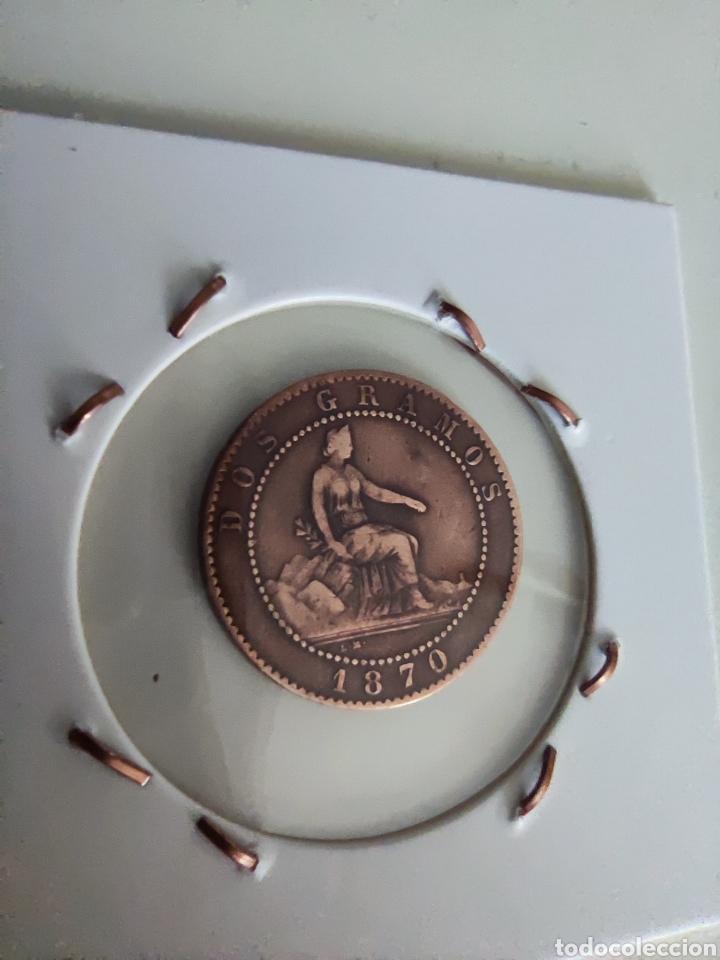 Monedas de Espa&ntilde;a: 2 CTS Rep&uacute;blica 1870 - Foto 2