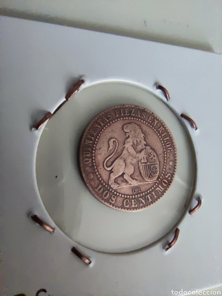 Monedas de Espa&ntilde;a: 2 CTS Rep&uacute;blica 1870 - Foto 2