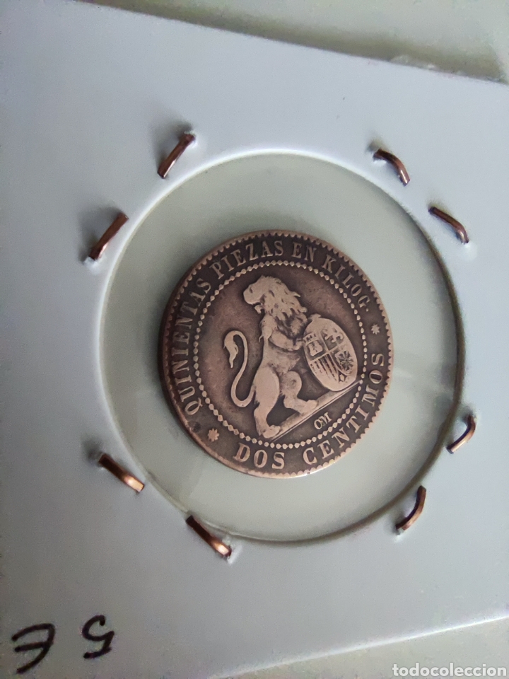 Monedas de Espa&ntilde;a: 2 CTS Rep&uacute;blica 1870 - Foto 2