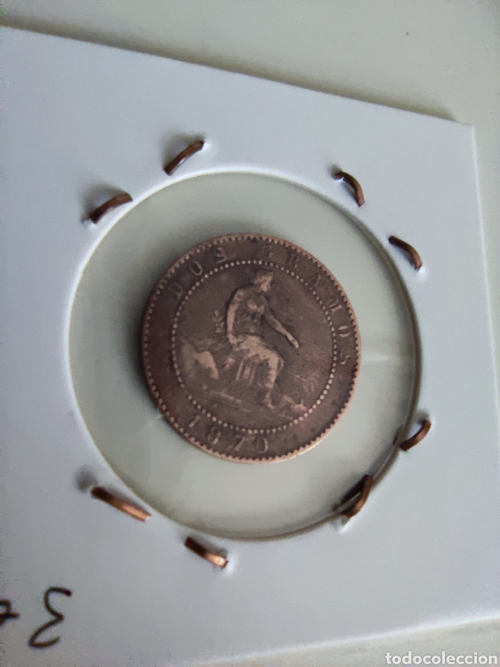 Monedas de Espa&ntilde;a: 2 CTS Rep&uacute;blica 1870 - Foto 2