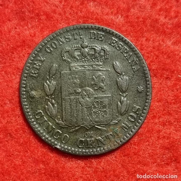 Monedas de Espa&ntilde;a: MONEDA COBRE 5 CENTIMOS 1879 MBC+ ORIGINAL , C6 - Foto 2