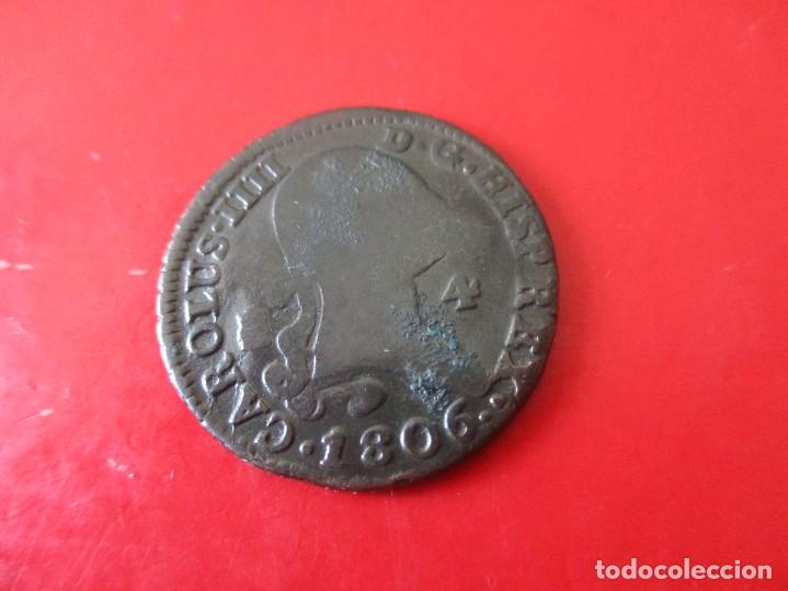 Monedas de Espa&ntilde;a: Carlos IV. 4 maravedies de 1806 - Foto 1