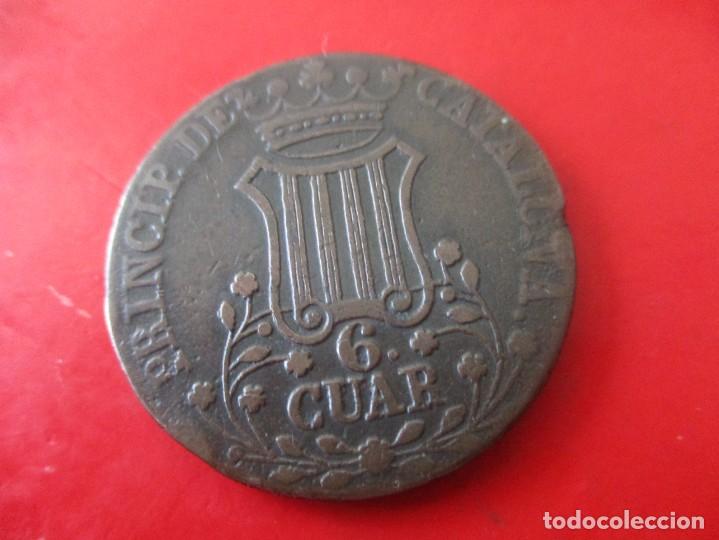 Monedas de Espa&ntilde;a: Isabel II. 6 cuartos. Catalu&ntilde;a 1846 - Foto 2