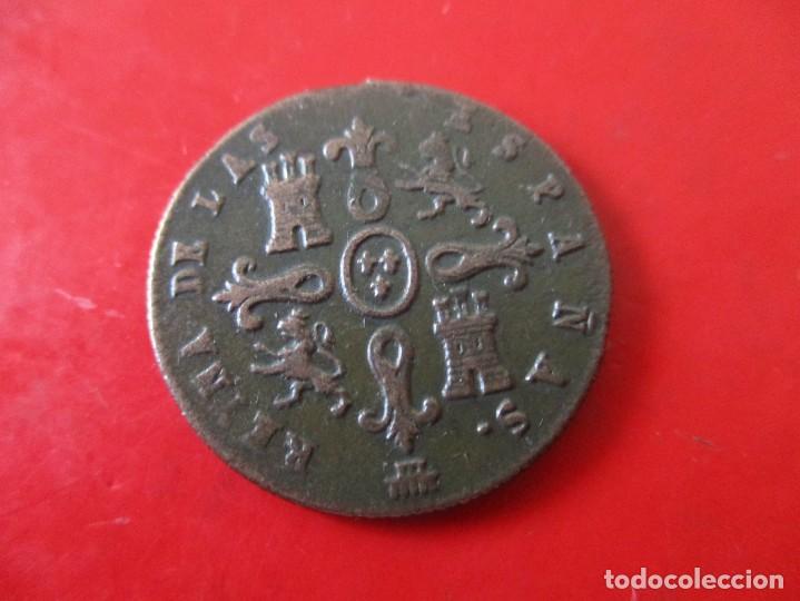 Monedas de Espa&ntilde;a: Isabel II. 4 maravedies 1839 Segovia - Foto 2
