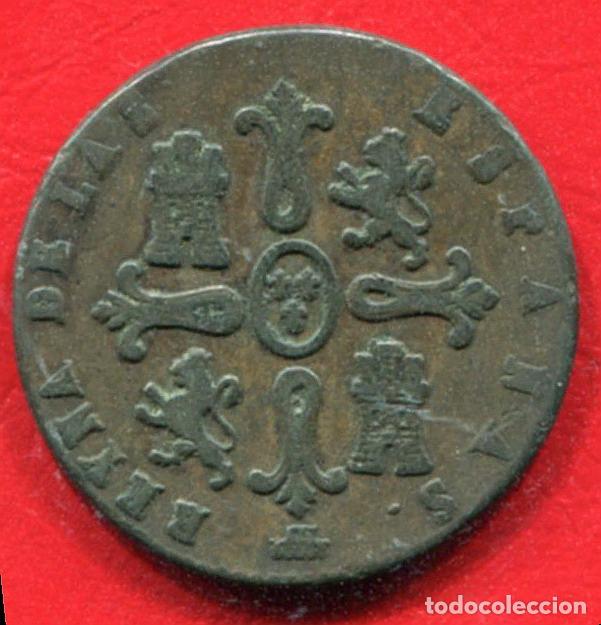 Monedas de Espa&ntilde;a: ISABEL II - 8 MARAVEDIS 1840 - SEGOVIA - Foto 2