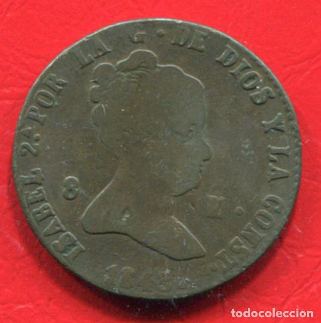 Monedas de Espa&ntilde;a: ISABEL II - 8 MARAVEDIS 1848 SEGOVIA - Foto 1