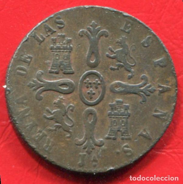 Monedas de Espa&ntilde;a: ISABEL II - 8 MARAVEDIS 1848 JUBIA - Foto 2