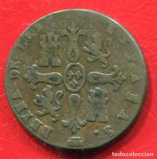 Monedas de Espa&ntilde;a: ISABEL II - 8 MARAVEDIS 1849 SEGOVIA - Foto 2
