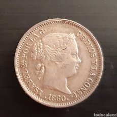 Monedas de España: 1 REAL ISABEL II 1860 EBC PLATA 1,3 GRAMOS
