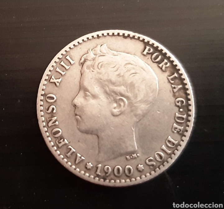 Monedas de Espa&ntilde;a: MONEDA 50 C&Eacute;NTIMOS 1900 ALFONSO XII MBC - Foto 1