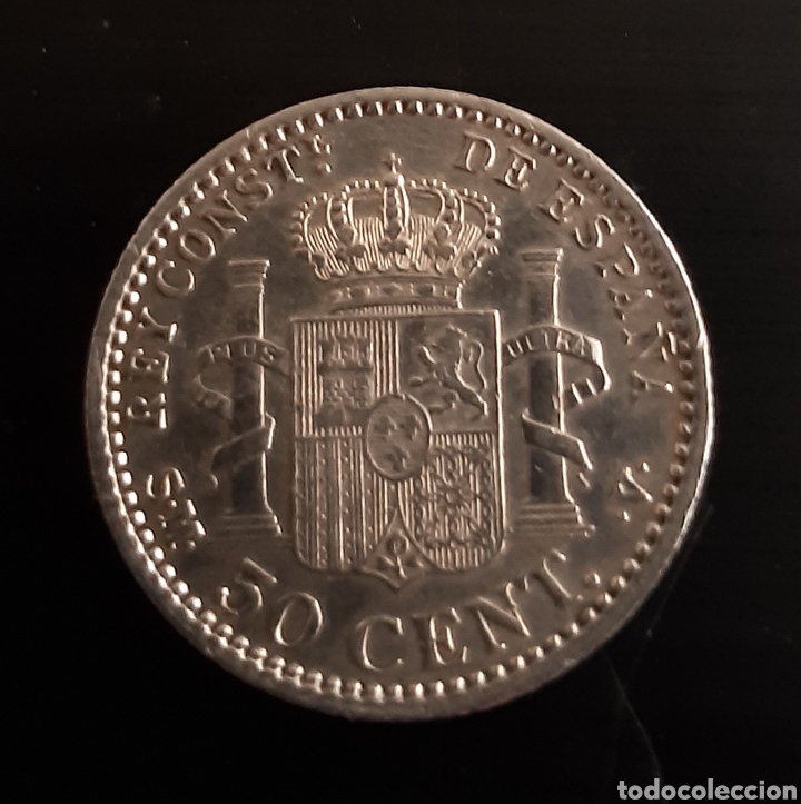 Monedas de Espa&ntilde;a: MONEDA 50 C&Eacute;NTIMOS 1900 ALFONSO XII EBC - Foto 2