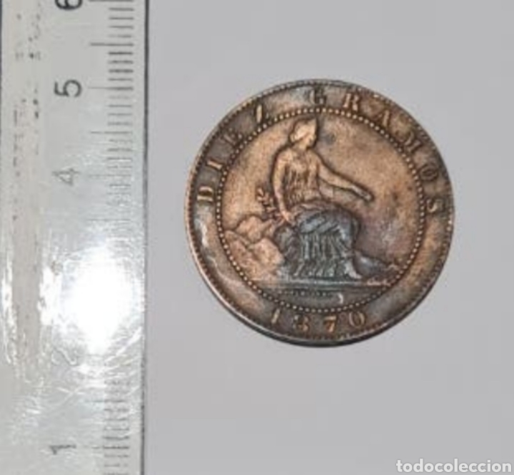 Monedas de Espa&ntilde;a: 10 centimos de la primera republica - Foto 1