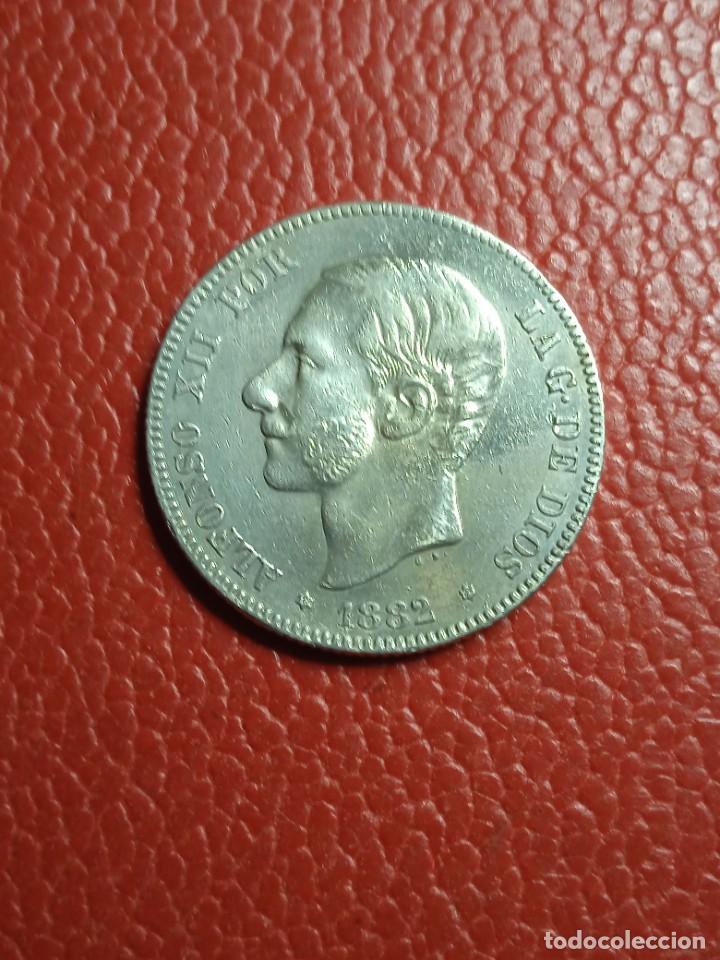 Monedas de Espa&ntilde;a: MONEDA ESPA&Ntilde;A 2 PTA. MS-M, ALFONSO XII 1882. . - Foto 1