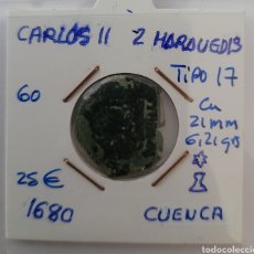 Monedas de España: MONEDA DE ESPAÑA 1680 CARLOS II 2 MARAVEDIS CUENCA