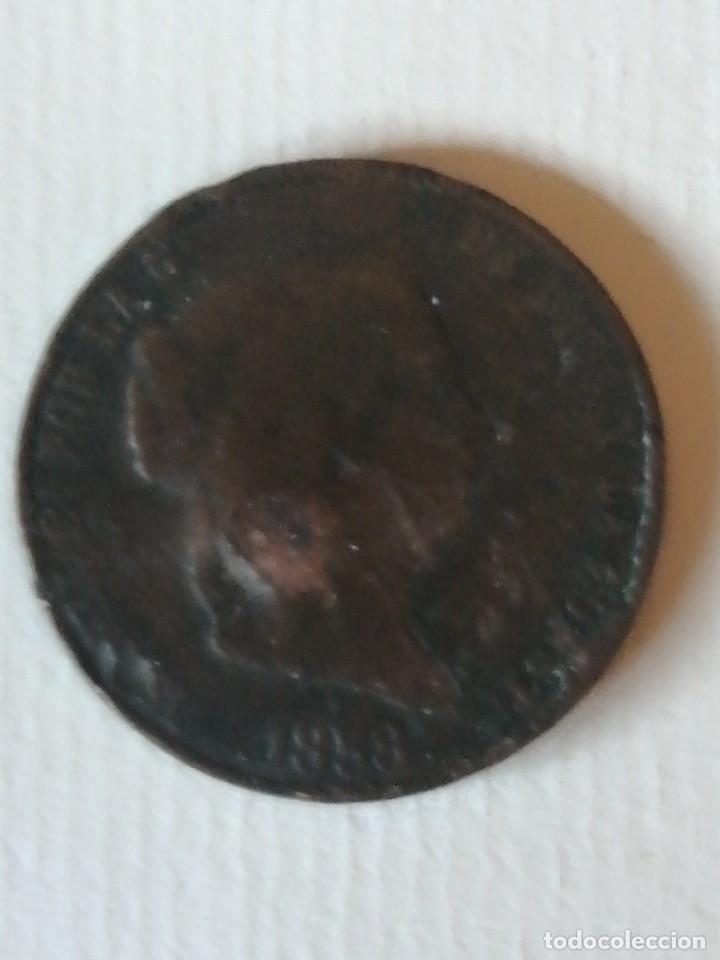 Monedas de Espa&ntilde;a: 25 CENTIMOS REAL ISABEL II -1858 - Foto 1