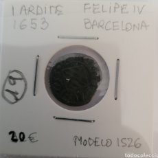 Monedas de España: MONEDA DE ESPAÑA 1653 FELIPE IV 1 ARDITE BARCELONA
