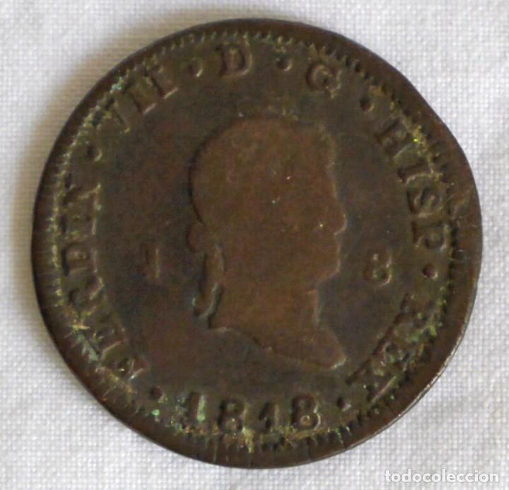 Monedas de Espa&ntilde;a: Moneda de Fernando VII, 8 marevedies - Foto 2