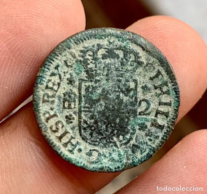 Monedas de Espa&ntilde;a: FELIPE V 2 MARAVEDIS SEGOVIA 1744 - Foto 1