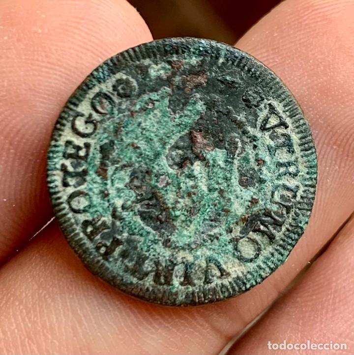 Monedas de Espa&ntilde;a: FELIPE V 2 MARAVEDIS SEGOVIA 1744 - Foto 2