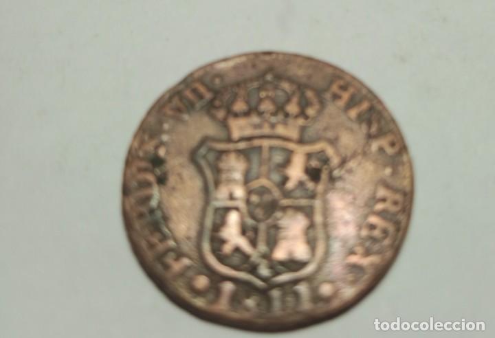 Monedas de Espa&ntilde;a: MONEDA DE 3 QUARTOS - FERNANDO VII 1811 CAT - Foto 2