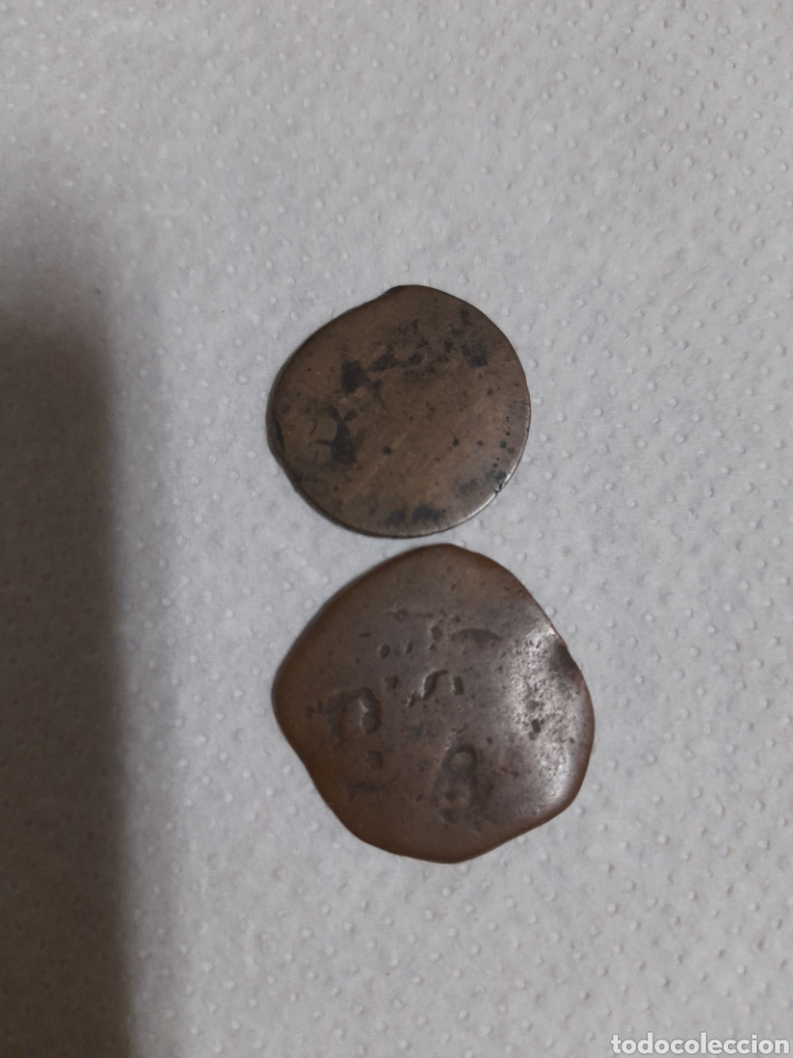 Monedas de Espa&ntilde;a: Dos resellos de Espa&ntilde;a - Foto 2