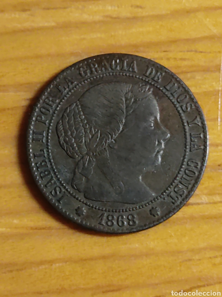 Monedas de Espa&ntilde;a: 1/2 centimo de escudo 1868 Sevilla - Foto 1