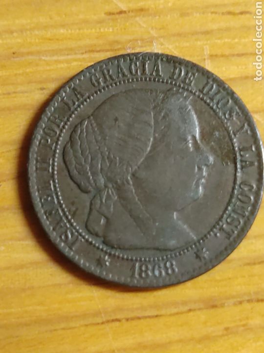 Monedas de Espa&ntilde;a: 1 c&eacute;ntimo de escudo 1868 Sevilla - Foto 1