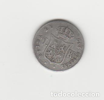 Monedas de Espa&ntilde;a: ISABEL II- 1 REAL- 1853-BARCELONA - Foto 2