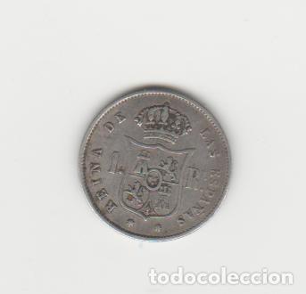 Monedas de Espa&ntilde;a: ISABEL II- 1 REAL- 1863- SEVILLA - Foto 2