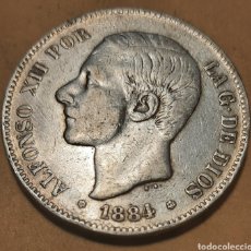 Monedas de España: 5 PESETAS PLATA ALFONSO XII 1884 M.B.C MUY BONITA. Lote 282478718