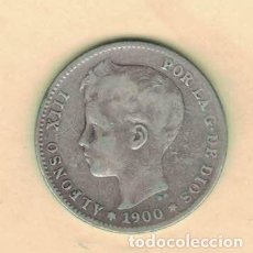 Monedas de España: ALFONSO XIII 1 PESETA 1900 (19-00) MADRID M73. Lote 283126058