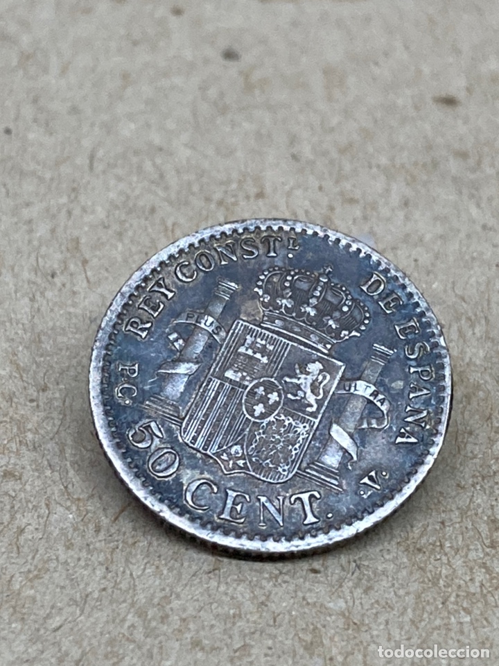 Monedas de Espa&ntilde;a: Moneda plata 50cent 1904 - Foto 2