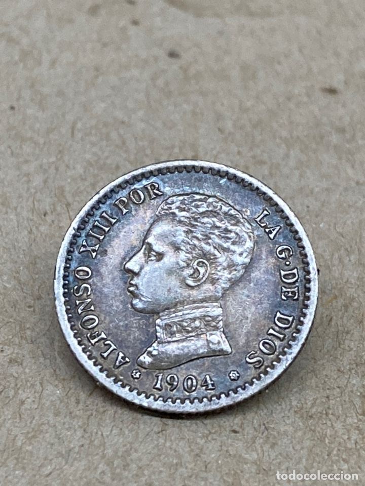 Monedas de Espa&ntilde;a: Moneda plata 50cent 1904 - Foto 1
