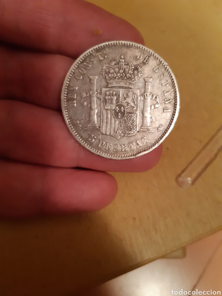 Monedas de Espa&ntilde;a: Raras 5 pesetas 1893 PGV