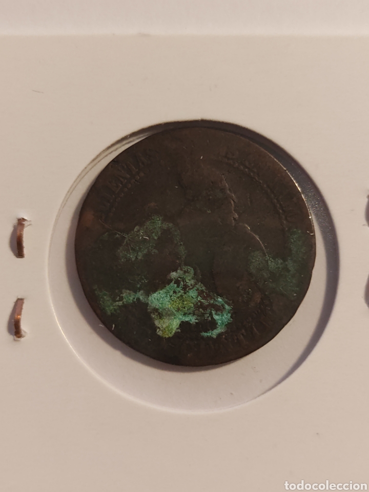 Monedas de Espa&ntilde;a: 15) Moneda 5 c&eacute;ntimos 1870 Gobierno Provisional - Foto 2