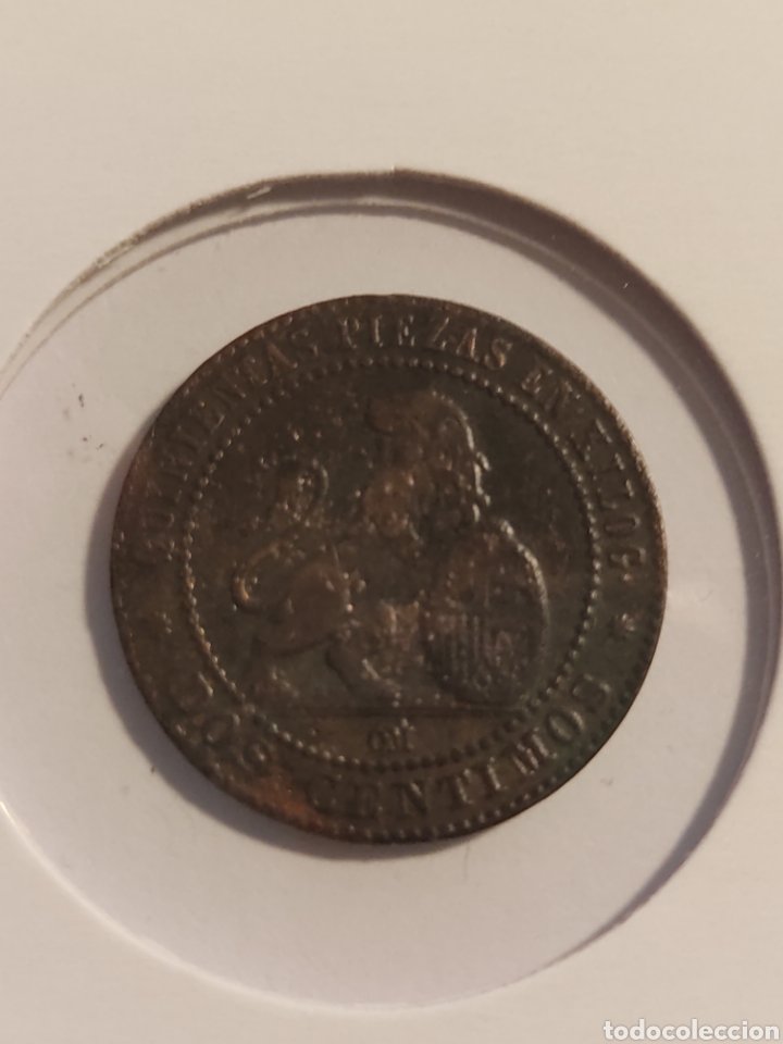 Monedas de Espa&ntilde;a: 8) Moneda 2 c&eacute;ntimos 1870 Gobierno Provisional - Foto 1