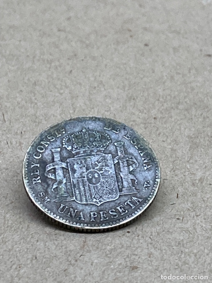 Monedas de Espa&ntilde;a: Moneda de plata una peseta 1902 - Foto 1